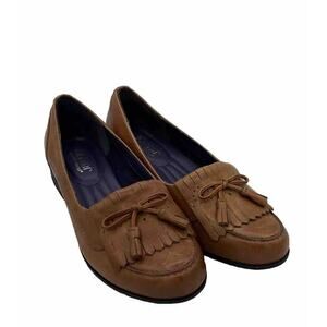 Hotter Comfort Shipley Loafer Women US 9 Brown Leather Kiltie Tassel Shoe